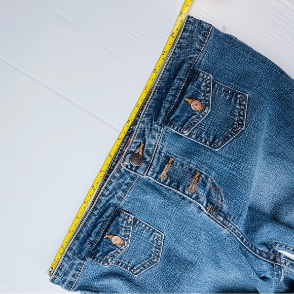 Vintage Y2K L.E.I. Flare Classic Blue Denim Jeans - Picture 2 of 15
